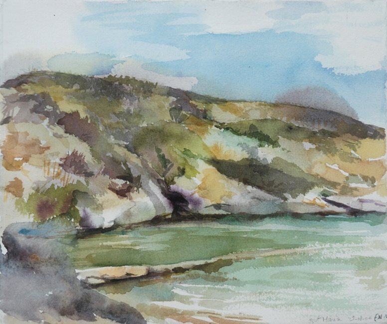 Belle ile, aquarelle